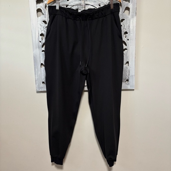 Lululemon Stretch High-Rise Black Drawstring Athletic Joggers - Picture 5 of 10